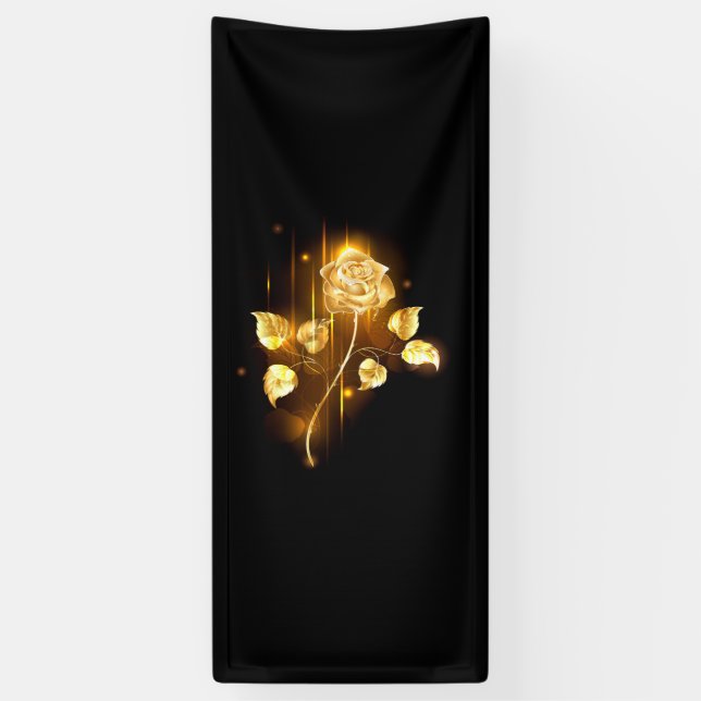 Golden rose ( gold rose ) banner (Vertical)