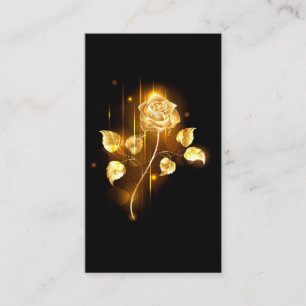 Golden rose ( gold rose ) business card