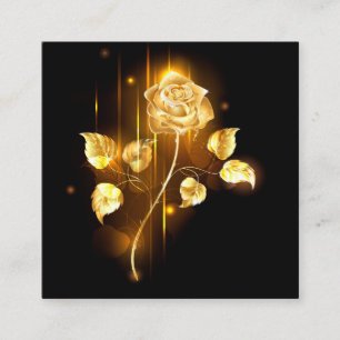 Golden rose ( gold rose ) calling card