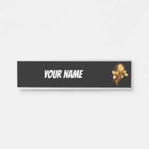 Golden rose ( gold rose ) door sign