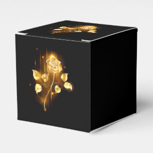 Golden rose ( gold rose ) favor box