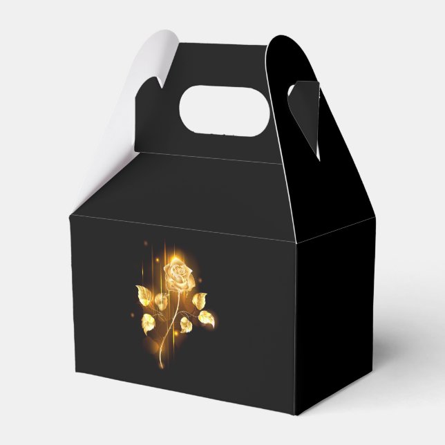 Golden rose ( gold rose ) favor box (Front Side)