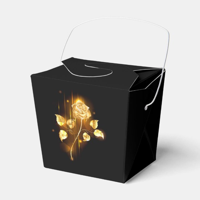 Golden rose ( gold rose ) favor box (Front Side)