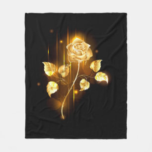 Golden rose ( gold rose ) fleece blanket
