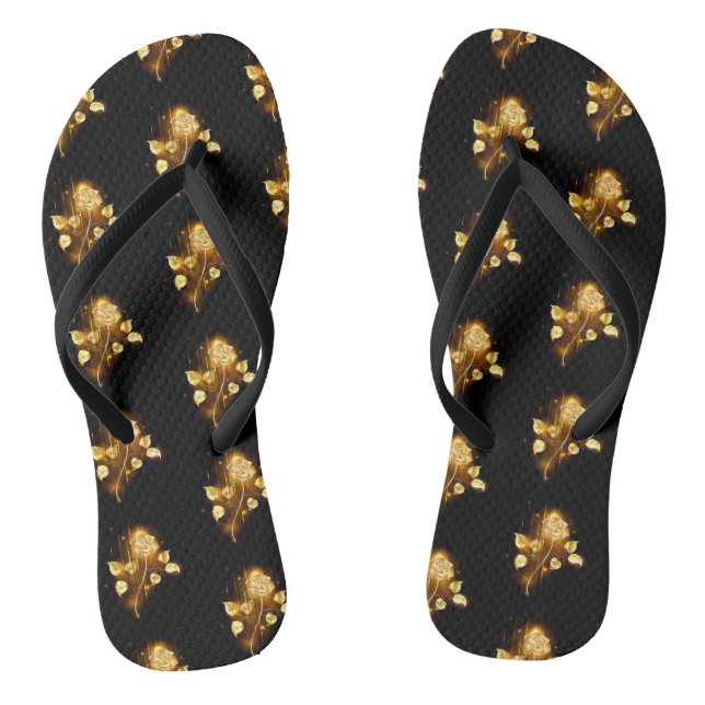Golden rose ( gold rose ) flip flops (Footbed)