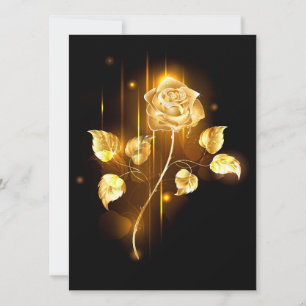 Golden rose ( gold rose ) invitation