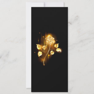Golden rose ( gold rose ) invitation