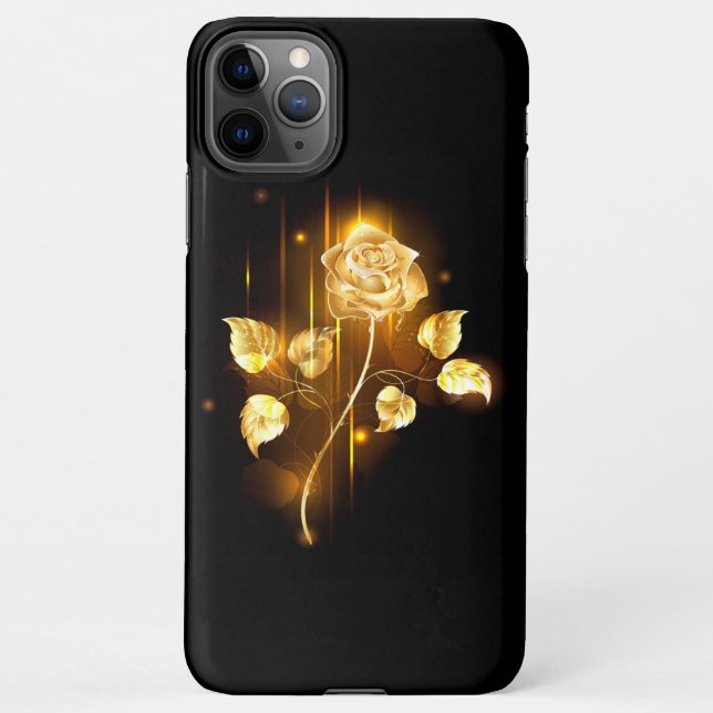 Golden rose ( gold rose ) iPhone case (Back)