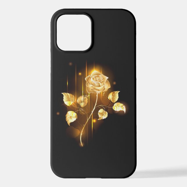 Golden rose ( gold rose ) iPhone case (Back)