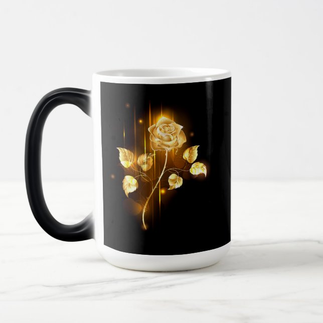 Golden rose ( gold rose ) magic mug (Left)