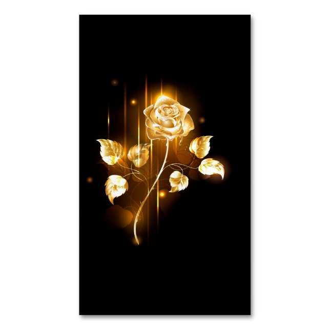 Golden rose ( gold rose ) 	Magnetic business card (Front Vertical)