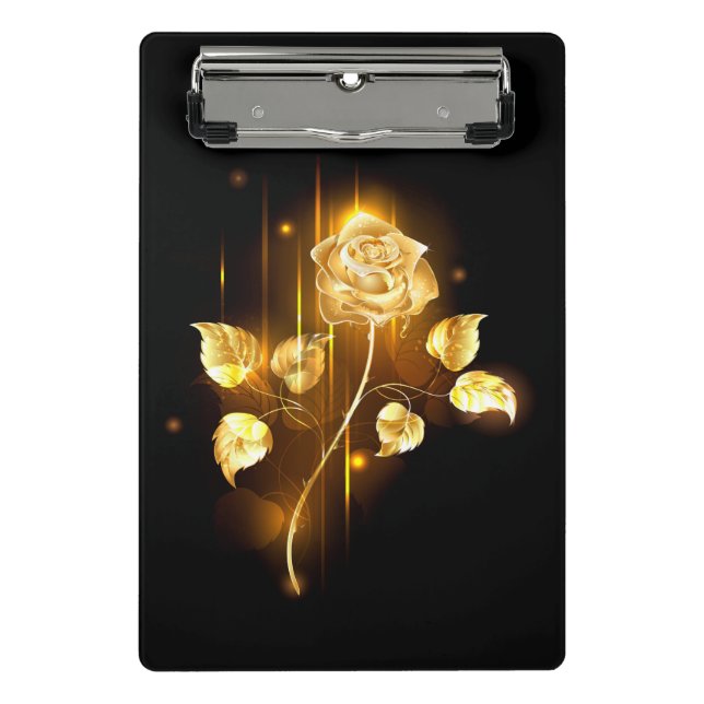 Golden rose ( gold rose ) mini clipboard (Front)