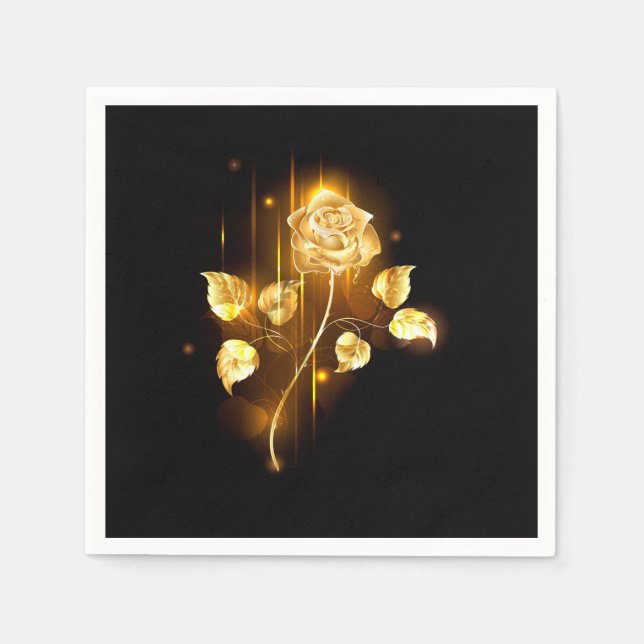 Golden rose ( gold rose ) napkin (Front)