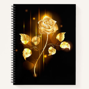 Golden rose ( gold rose ) notebook