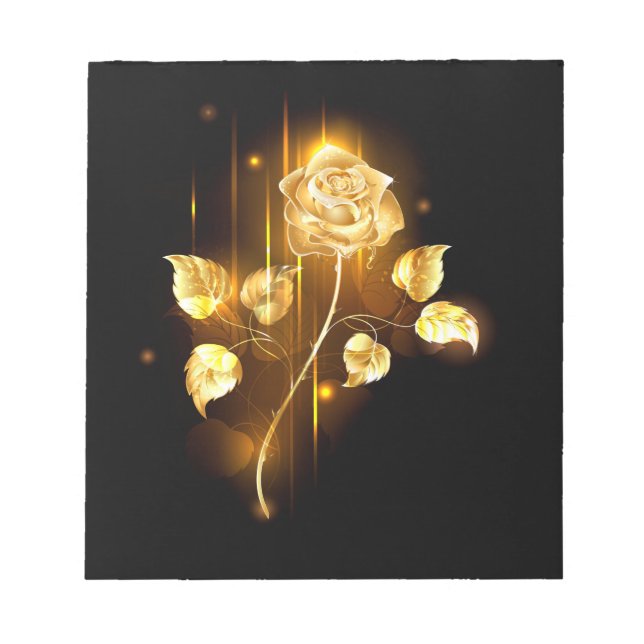Golden rose ( gold rose ) notepad (Front)