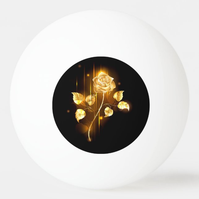 Golden rose ( gold rose ) ping pong ball (Front)