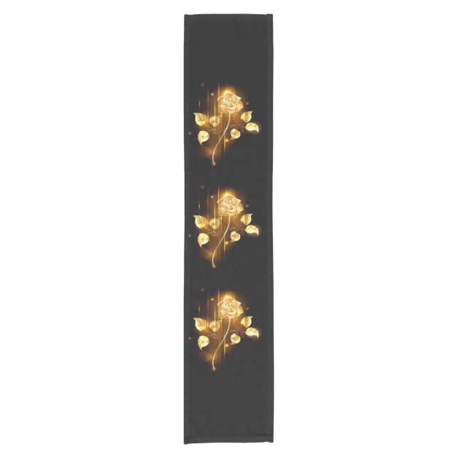 Golden rose ( gold rose ) short table runner (Front)