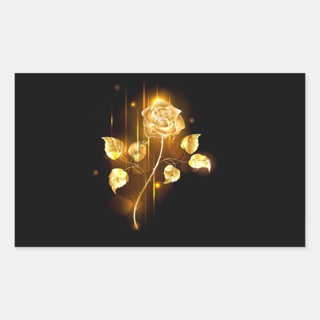 Golden rose ( gold rose ) sticker (Front)