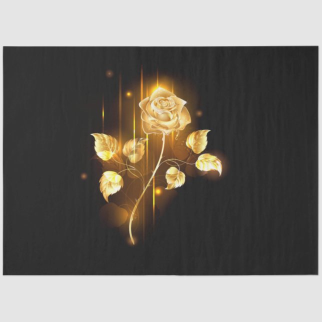 Golden rose ( gold rose ) tissue paper (Front)