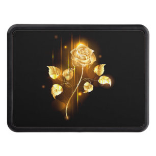 Golden rose ( gold rose ) trailer hitch cover