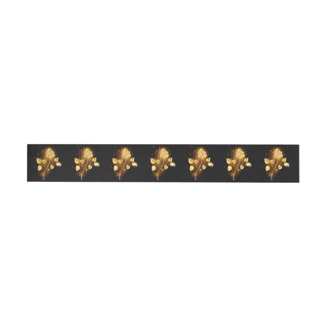 Golden rose ( gold rose ) wrap around label (Individual)