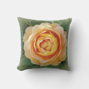 Golden rose outdoor pillow