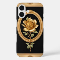 Golden Rose With Elegant Ornate Details