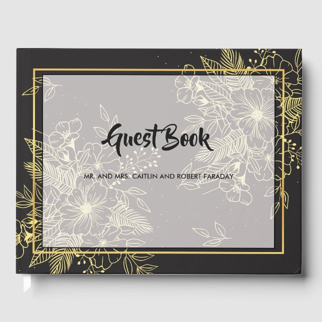 Golden Roses guest Book (Front)