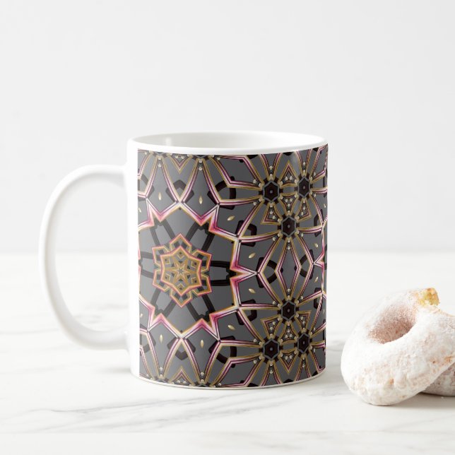 Golden Rosette Coffee Mug (With Donut)