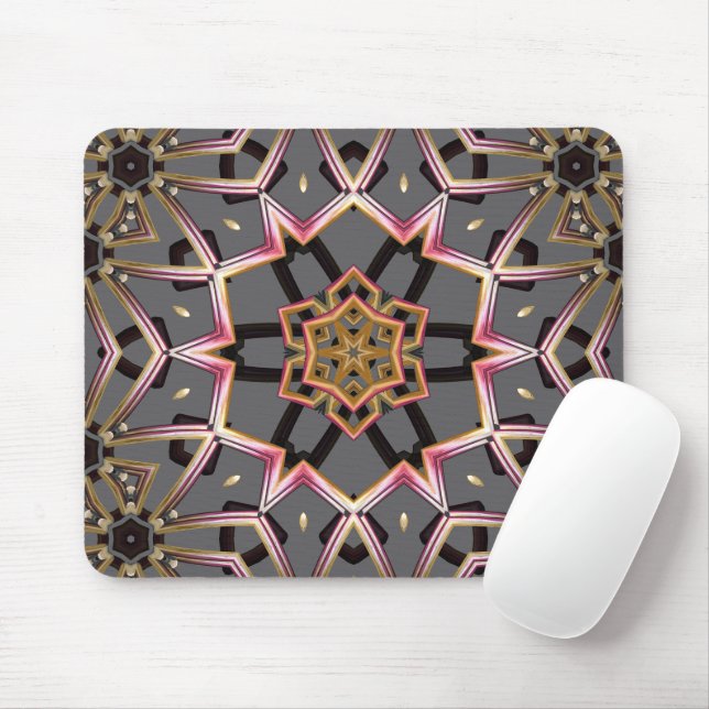 Golden Rosette Mouse Pad (With Mouse)