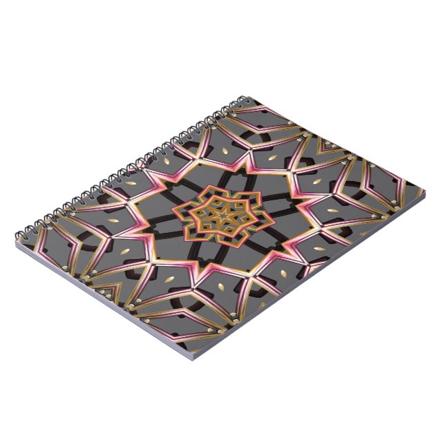 Golden Rosette Notebook (Left Side)