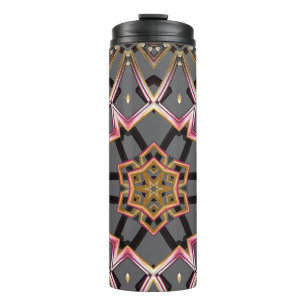 Golden Rosette Thermal Tumbler