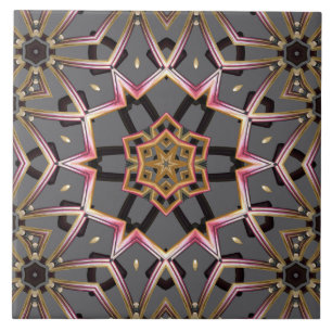 Golden Rosette Tile