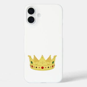 Golden royal crown  iPhone 16 plus case