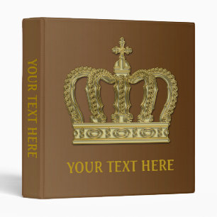 Golden Royal Crown II + your backgr. & ideas Binder