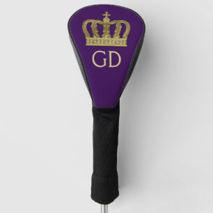 Golden Royal Crown II + your backgr. & ideas Golf Head Cover