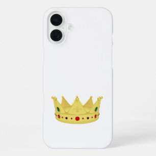 Golden royal crown  iPhone 16 plus case