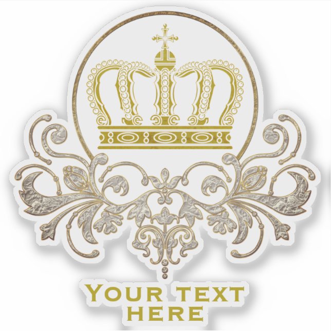 Golden Royal Crown + your backgr. & ideas (Front)