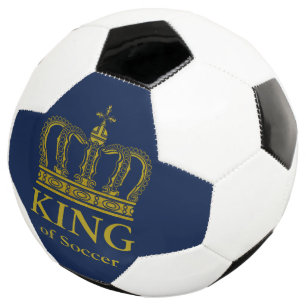 Golden Royal Crown + your backgr. & ideas Soccer Ball