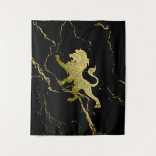 Golden Royal Lion Tapestry
