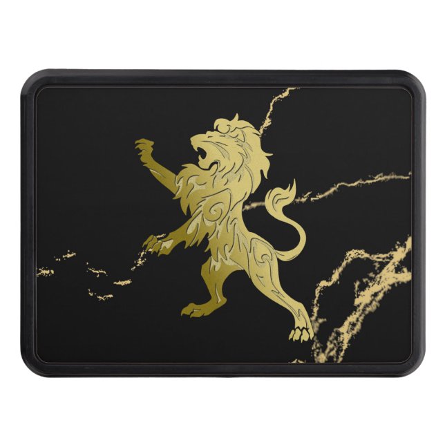 Golden Royal Lion Trailer Hitch Cover (Front)