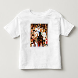 Golden Rule (Do unto others) by Norman Rockwell Toddler T-shirt