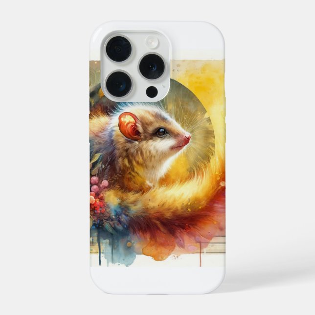 Golden Rumped Elephant Shrew AREF1017 - Watercolor iPhone Case (Back)