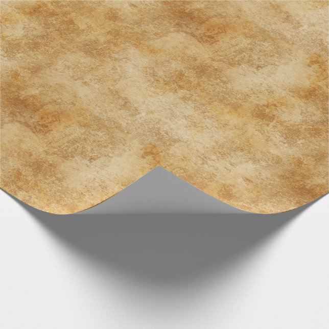 Golden Rustic Texture Wrapping Paper (Corner)