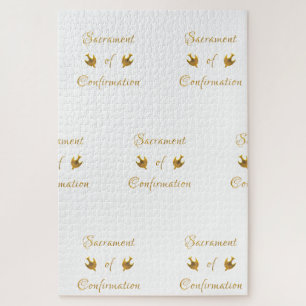 Golden Sacrament of Confirmation and Holy Spirit Jigsaw Puzzle