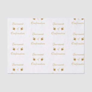 Golden Sacrament of Confirmation and Holy Spirit Tissue Paper