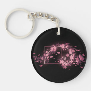 Golden Sakura Keychain