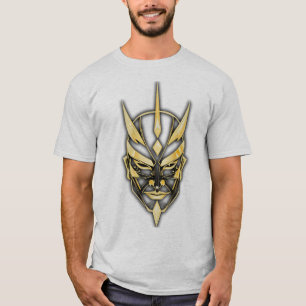 Golden Samurai Mask Graphic Tee