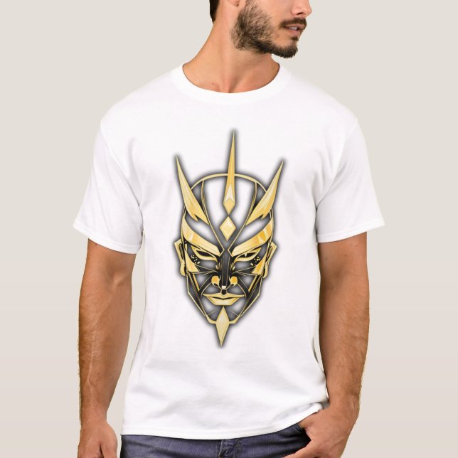    Golden Samurai Mask T-Shirt (Front)