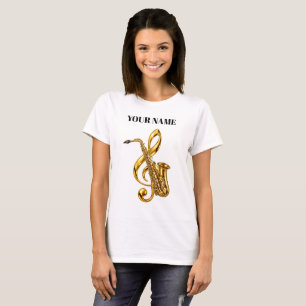 Golden Saxophone Women's T-Shirt